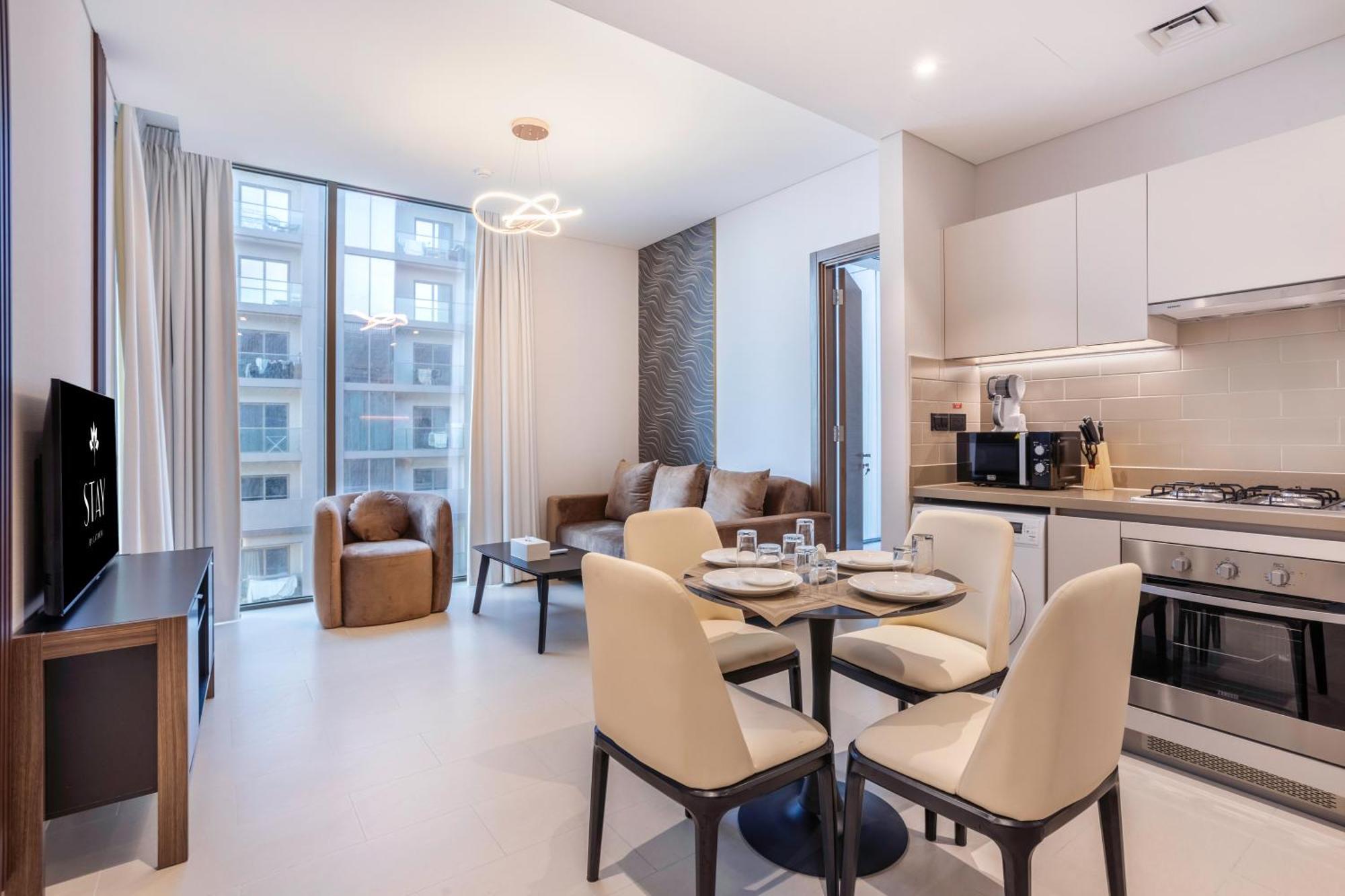 Stay By Latinem Luxury 1Br Plus Study Holiday Home Cv A2712 Near Downtown Dubái Exterior foto