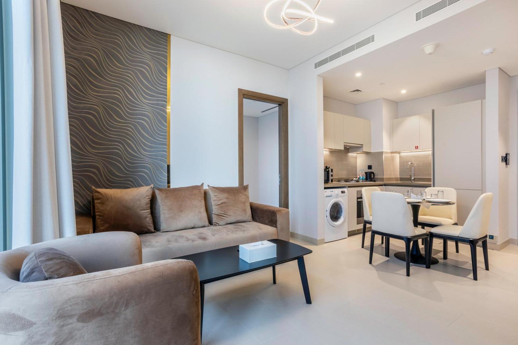 Stay By Latinem Luxury 1Br Plus Study Holiday Home Cv A2712 Near Downtown Dubái Exterior foto
