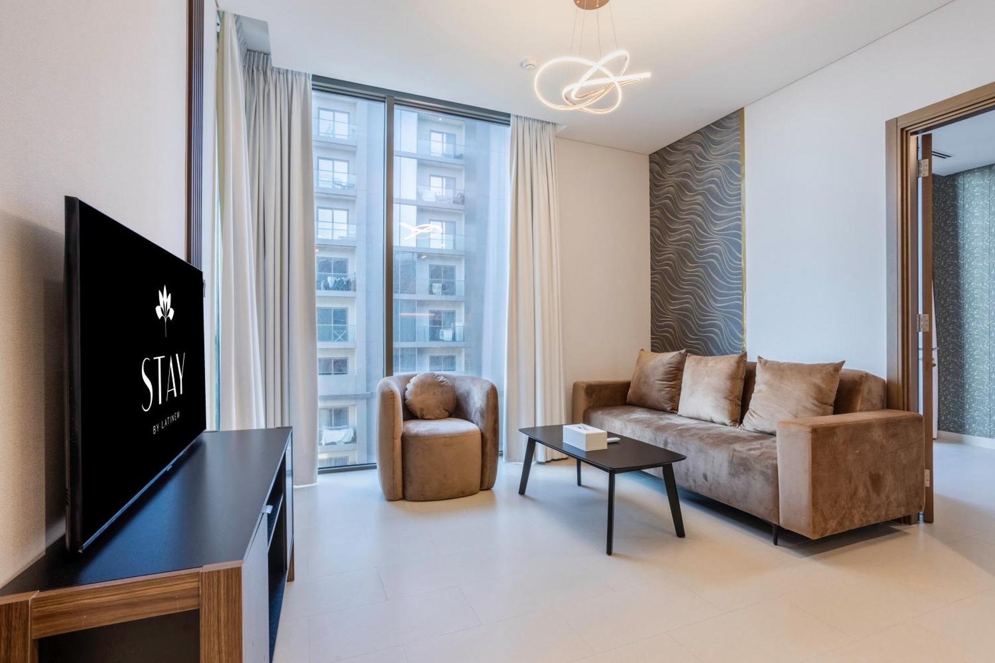 Stay By Latinem Luxury 1Br Plus Study Holiday Home Cv A2712 Near Downtown Dubái Exterior foto